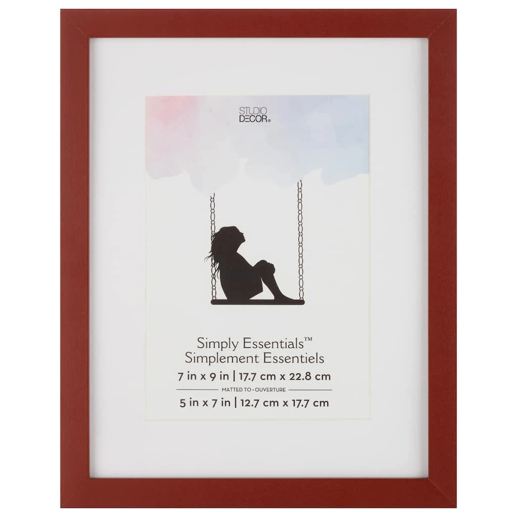 Wholesale 🧨 Burgundy Line 5" x 7" Frame with Mat, Simply Essentials™ by Studio Décor® by Studio Decor ⭐ 1 Wholesale 🧨 Burgundy Line 5" x 7" Frame with Mat, Simply Essentials™ by Studio Décor® by Studio Decor ⭐