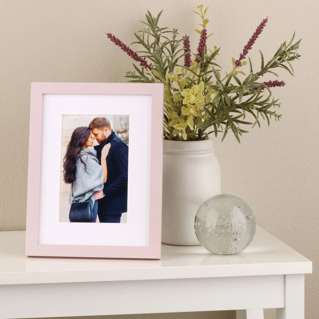 Buy β Pink Linear 4" x 6" Frame with Mat, Simply Essentials™ by Studio Décor® by Studio Decor π 4 Buy β Pink Linear 4" x 6" Frame with Mat, Simply Essentials™ by Studio Décor® by Studio Decor π - Image 4