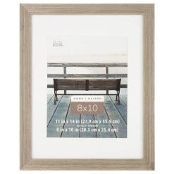 Best Sale 🔥 Grey 8" x 10" Frame with Mat, Home by Studio Décor® by Studio Decor ⌛