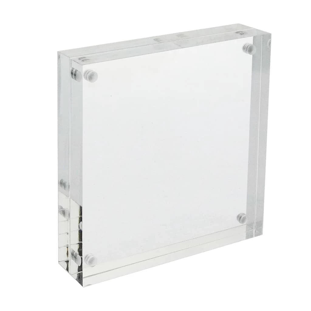 Deals π Clear 4" x 4" Acrylic Block Frame, Expressions™ by Studio Décor® by Studio Decor β¨ 2 Deals π Clear 4" x 4" Acrylic Block Frame, Expressions™ by Studio Décor® by Studio Decor β¨ - Image 2