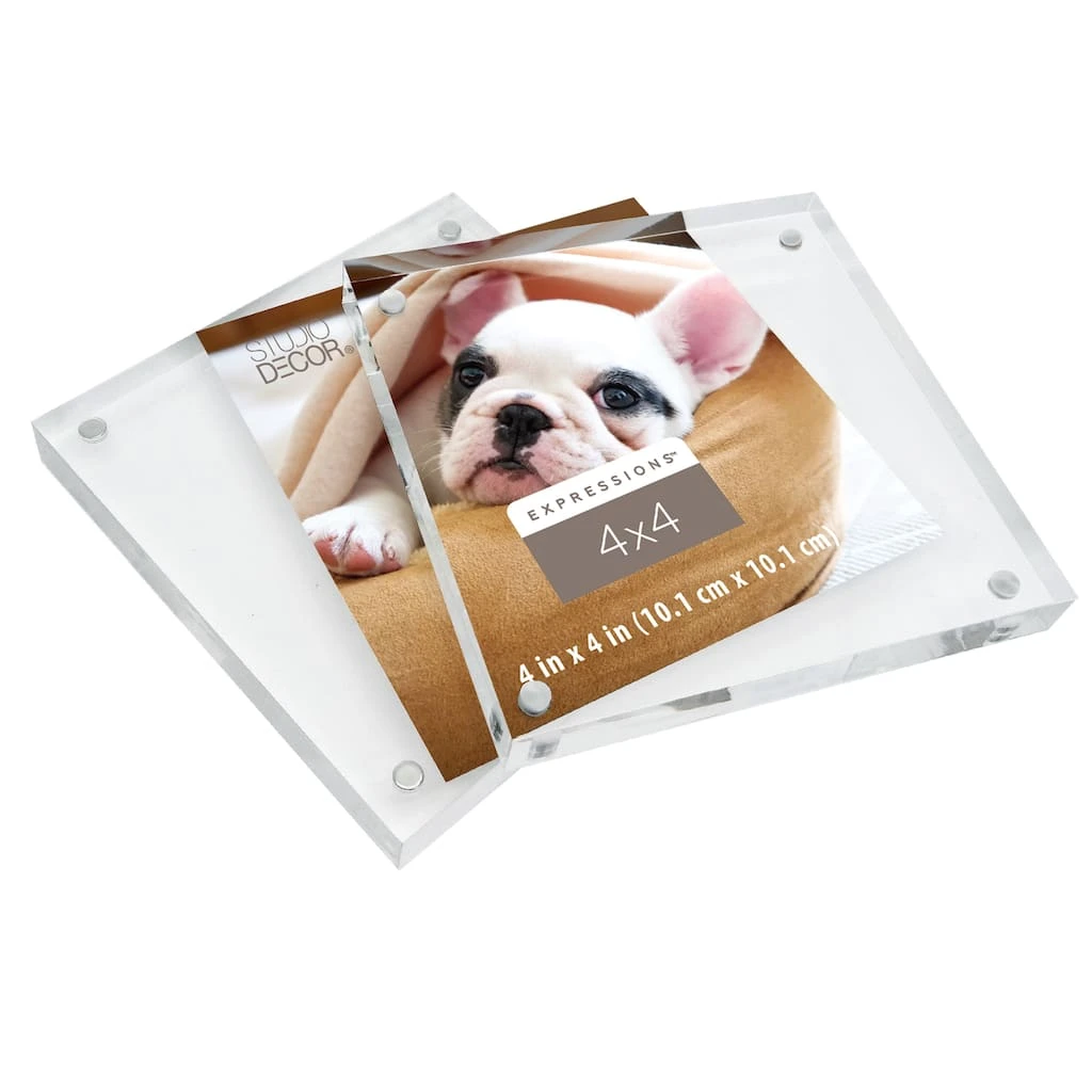 Deals π Clear 4" x 4" Acrylic Block Frame, Expressions™ by Studio Décor® by Studio Decor β¨ 3 Deals π Clear 4" x 4" Acrylic Block Frame, Expressions™ by Studio Décor® by Studio Decor β¨ - Image 3