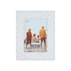 Best Pirce ✨ White with Brown Lines 5" x 7" Frame, Expressions™ by Studio Décor® by Studio Decor ⭐
