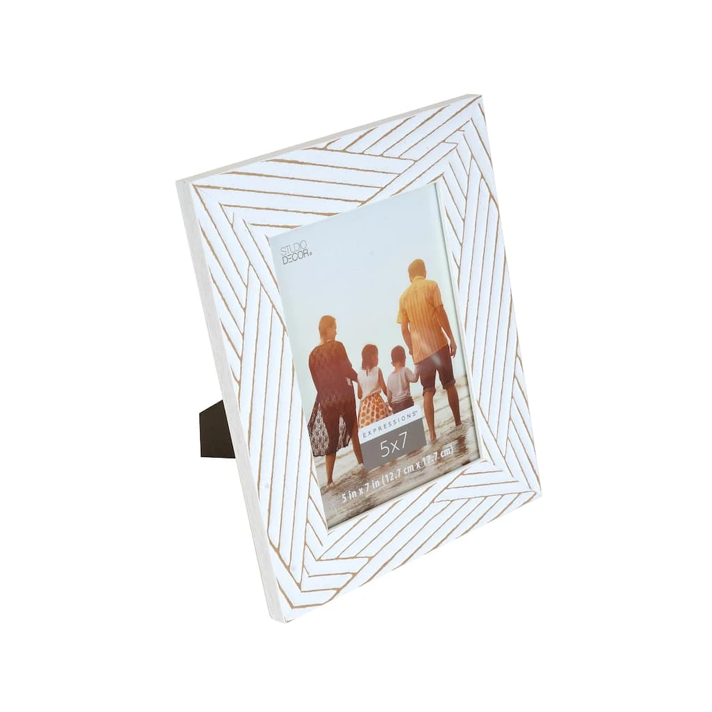 Flash Sale β 12 Pack: White with Brown Lines 5" x 7" Frame, Expressions™ by Studio Décor® by Studio Decor π 6 Flash Sale β 12 Pack: White with Brown Lines 5" x 7" Frame, Expressions™ by Studio Décor® by Studio Decor π - Image 6