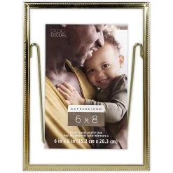 Flash Sale ⌛ Gold Beaded 6" x 8" Float Frame, Expressions™ by Studio Décor® by Studio Decor 🧨