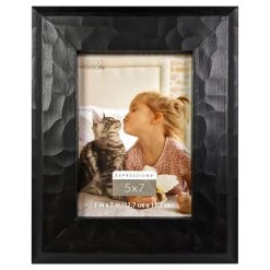 Promo ⌛ Black ✨ Hammered 5" x 7" Frame, Expressions™ by Studio Décor® by Studio Decor 🎁
