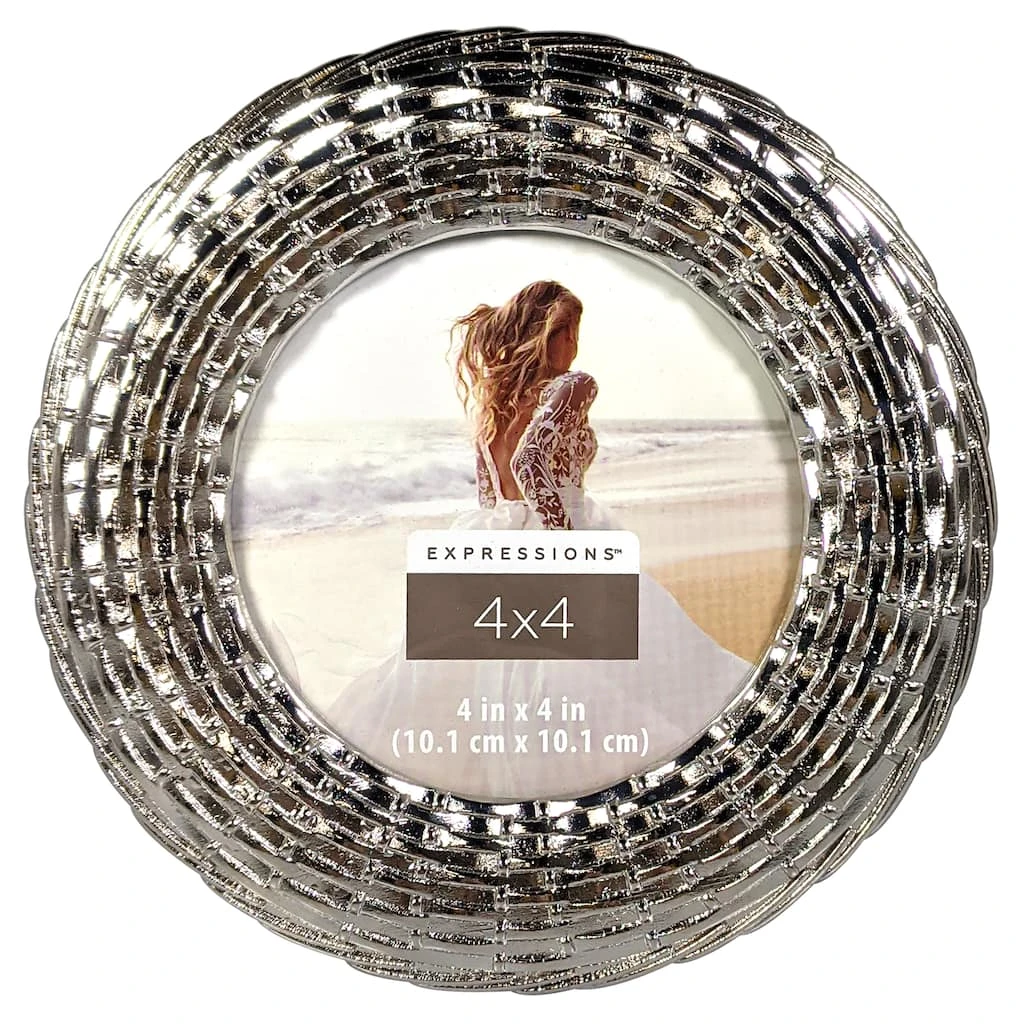Buy βοΈ Silver Round Wicker Metal 4" x 4" Frame, Expressions™ by Studio Décor® by Studio Decor π 1 Buy βοΈ Silver Round Wicker Metal 4" x 4" Frame, Expressions™ by Studio Décor® by Studio Decor π