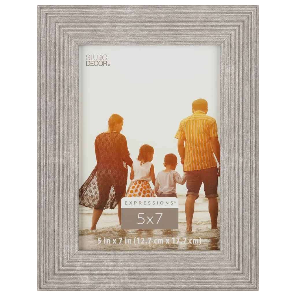 Buy π Gray Ribbed 5" x 7" Frame, Expressions™ by Studio Décor® by Studio Decor 𧨠1 Buy π Gray Ribbed 5" x 7" Frame, Expressions™ by Studio Décor® by Studio Decor π§¨