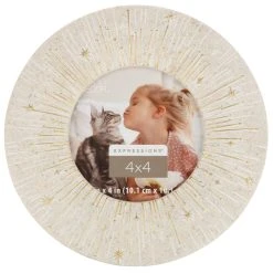 Deals ⌛ Sandstone Round 4" x 4" Frame, Expressions™ by Studio Décor® by Studio Decor 🛒