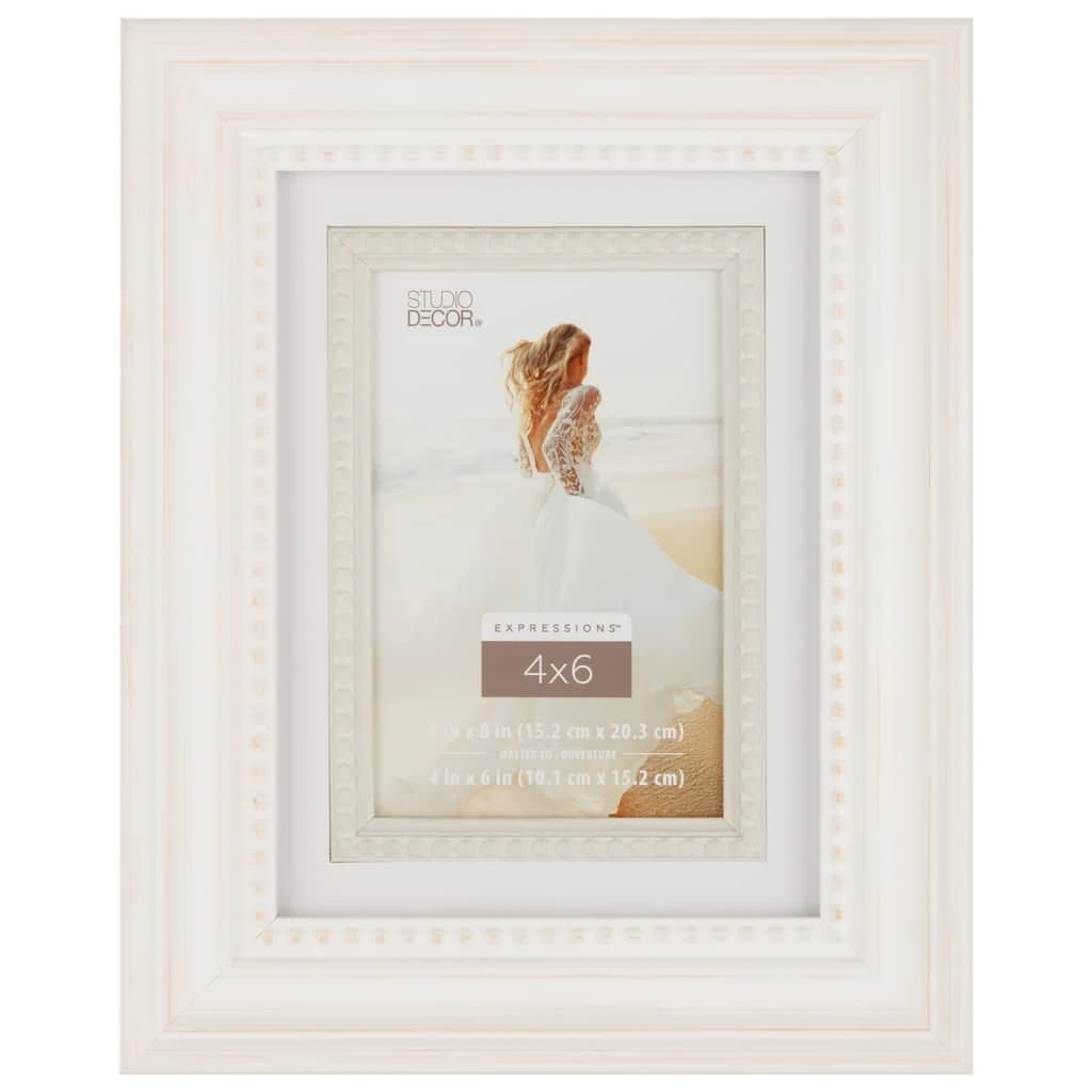 Coupon โค๏ธ White with Fillet 4" x 6" Frame, Expressions™ by Studio Décor® by Studio Decor ๐ 1 Coupon โค๏ธ White with Fillet 4" x 6" Frame, Expressions™ by Studio Décor® by Studio Decor ๐