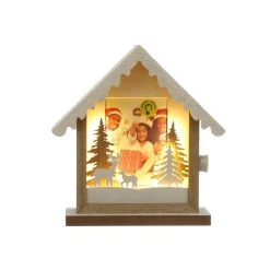 Buy 😉 Christmas Cabin 4" x 6" LED Tabletop Frame by Studio Décor® by Studio Decor 🎁