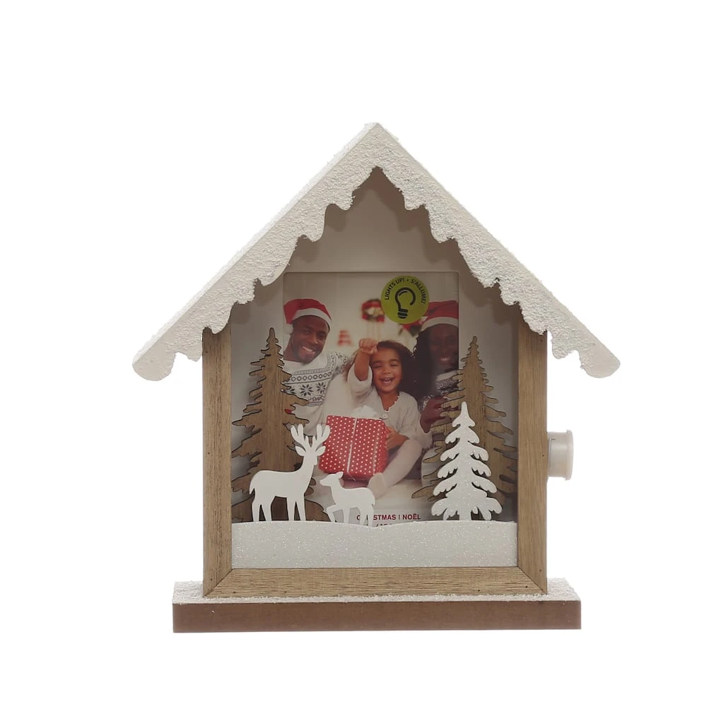 Buy π Christmas Cabin 4" x 6" LED Tabletop Frame by Studio Décor® by Studio Decor π 2 Buy π Christmas Cabin 4" x 6" LED Tabletop Frame by Studio Décor® by Studio Decor π - Image 2
