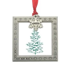 Buy 🥰 Silver Decorative 2022 Square Ornament Frame with Snowflake by Studio Décor® by Studio Decor 💯