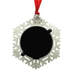 Best Sale 🌟 Silver 2022 Classic Snowflake Round Ornament Frame by Studio Décor® by Studio Decor 👍 -Studio Decor shop 10701559 4