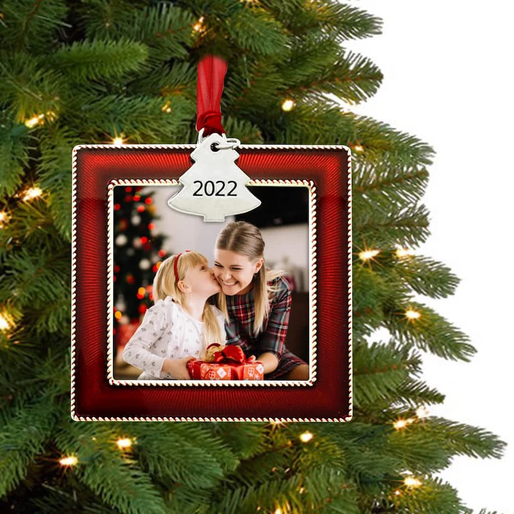 Cheapest π Red 2022 Christmas Tree Square Ornament Frame by Studio Décor® by Studio Decor π 2 Cheapest π Red 2022 Christmas Tree Square Ornament Frame by Studio Décor® by Studio Decor π - Image 2