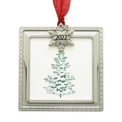 Discount ✨ Silver Snowflake 2022 Square Ornament Frame by Studio Décor® by Studio Decor 🎁