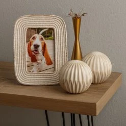 Outlet 🌟 Woven White Picture Frame by Studio Décor® by Studio Decor 👏 -Studio Decor shop 10705007 4