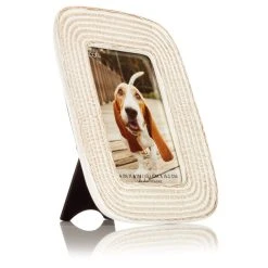 Outlet 🌟 Woven White Picture Frame by Studio Décor® by Studio Decor 👏 -Studio Decor shop 10705007 5