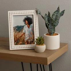 Promo 🎉 White Beaded Picture Frame by Studio Décor® by Studio Decor ✔️ -Studio Decor shop 10705015 5