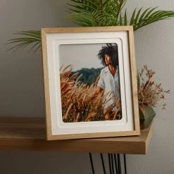 Outlet 🔥 Natural Brown & White Matted Picture Frame by Studio Décor® by Studio Decor 🌟 -Studio Decor shop 10705019 5
