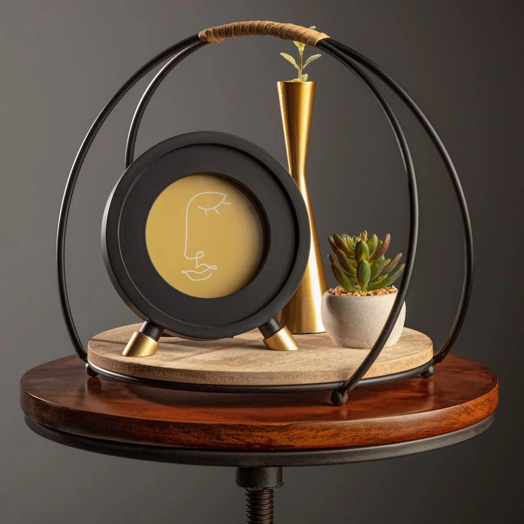 Cheapest π Black & Gold Circle Frame by Studio Décor® by Studio Decor π 4 Cheapest π Black & Gold Circle Frame by Studio Décor® by Studio Decor π - Image 4