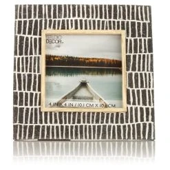 Best deal 🛒 Black, White & Natural Picture Frame by Studio Décor® by Studio Decor ⭐