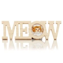 Flash Sale ⌛ Meow Natural Wood Picture Frame by Studio Décor® by Studio Decor ⌛