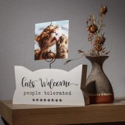Cheap 👍 Cats Welcome People Tolerated Photo Holder by Studio Décor® by Studio Decor 👍 -Studio Decor shop 10705032 5