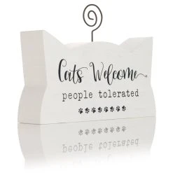 Cheap 👍 Cats Welcome People Tolerated Photo Holder by Studio Décor® by Studio Decor 👍 -Studio Decor shop 10705032 6