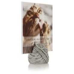 Brand new 😀 Gray Yarnball 4" x 4" Photo Holder by Studio Décor® by Studio Decor 🧨 -Studio Decor shop 10705042 6