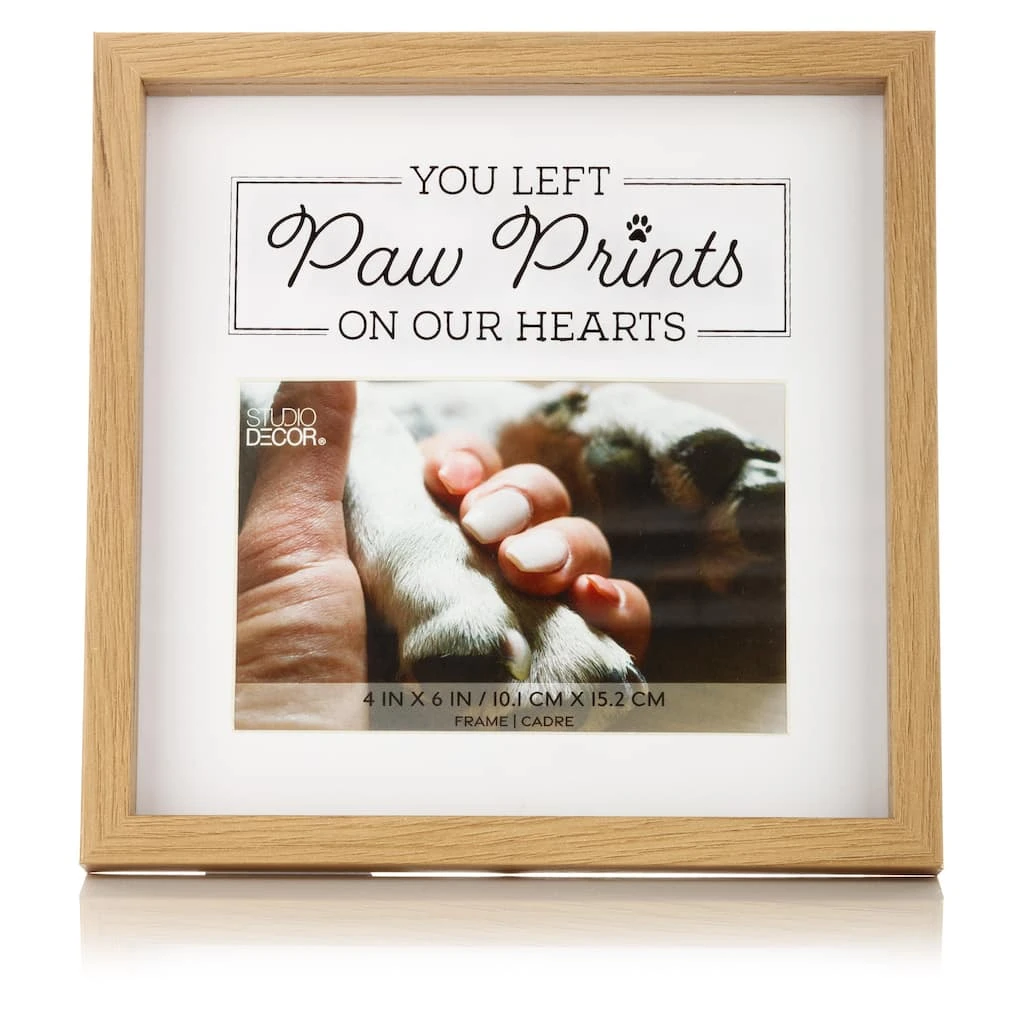 Discount π― Natural Pawprints 4" x 6" Tabletop Frame by Studio Décor® by Studio Decor π 1 Discount π― Natural Pawprints 4" x 6" Tabletop Frame by Studio Décor® by Studio Decor π