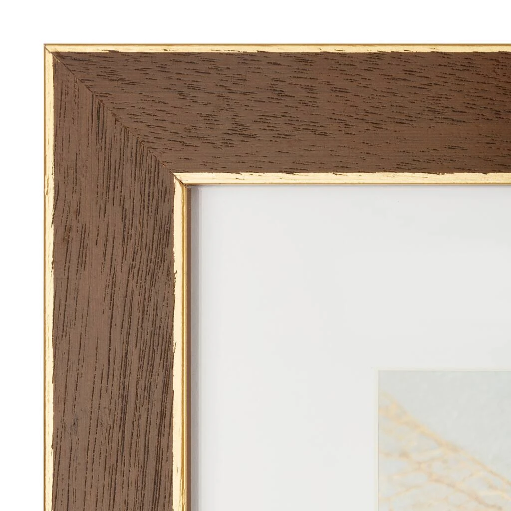 Wholesale π 8 Pack: Walnut & Gold Trim Frame with Mat, Gallery by Studio Décor® by Studio Decor β 2 Wholesale π 8 Pack: Walnut & Gold Trim Frame with Mat, Gallery by Studio Décor® by Studio Decor β - Image 2
