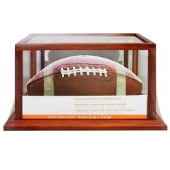 Discount ✨ 8 Pack: Brown Football Display Case by Studio Décor® by Studio Decor 😀