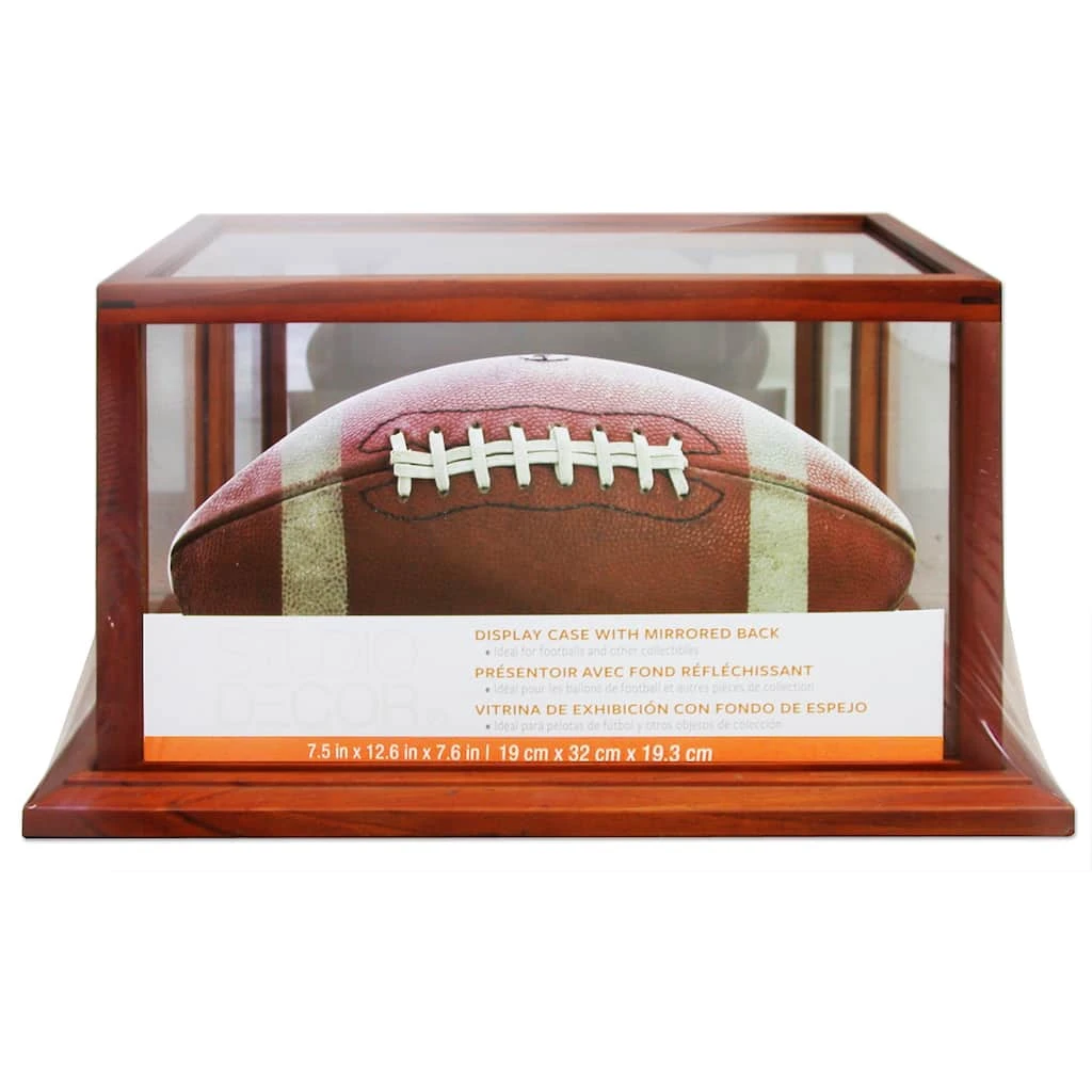 Discount β¨ 8 Pack: Brown Football Display Case by Studio Décor® by Studio Decor π 1 Discount β¨ 8 Pack: Brown Football Display Case by Studio Décor® by Studio Decor π