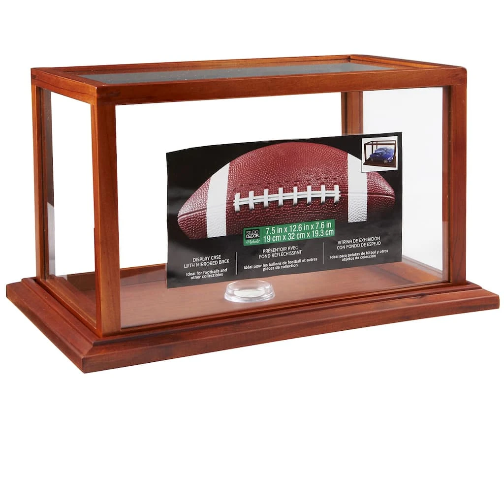 Discount β¨ 8 Pack: Brown Football Display Case by Studio Décor® by Studio Decor π 2 Discount β¨ 8 Pack: Brown Football Display Case by Studio Décor® by Studio Decor π - Image 2