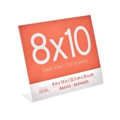 Flash Sale 🤩 12 Pack: Acrylic Bent Horizontal 8" x 10" Frame, Basics by Studio Décor® by Studio Decor 👏 -Studio Decor shop MP118182 31