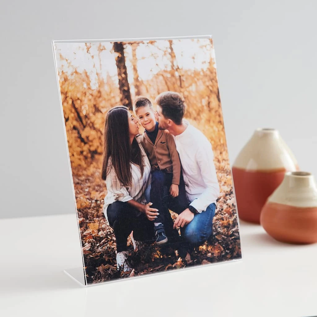 New ✨ 12 Pack: Acrylic Bent Vertical 8" x 10" Frame, Basics by Studio Décor® by Studio Decor ✨ 3 New ✨ 12 Pack: Acrylic Bent Vertical 8" x 10" Frame, Basics by Studio Décor® by Studio Decor ✨ - Image 3