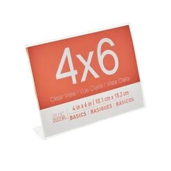 Coupon ✨ 24 Pack: Acrylic Horizontal Bent 4" x 6" Frame, Basics by Studio Décor® by Studio Decor 🎉 -Studio Decor shop MP123869 31