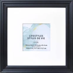 Budget β€οΈ 12 Pack: Black Square 5" x 5" Frame With Mat, Lifestyles™ by Studio Décor® by Studio Decor βοΈ