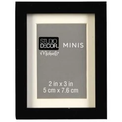 Cheapest 🎁 12 Pack: Black Mini Frame with Mat by Studio Décor® by Studio Decor ❤️