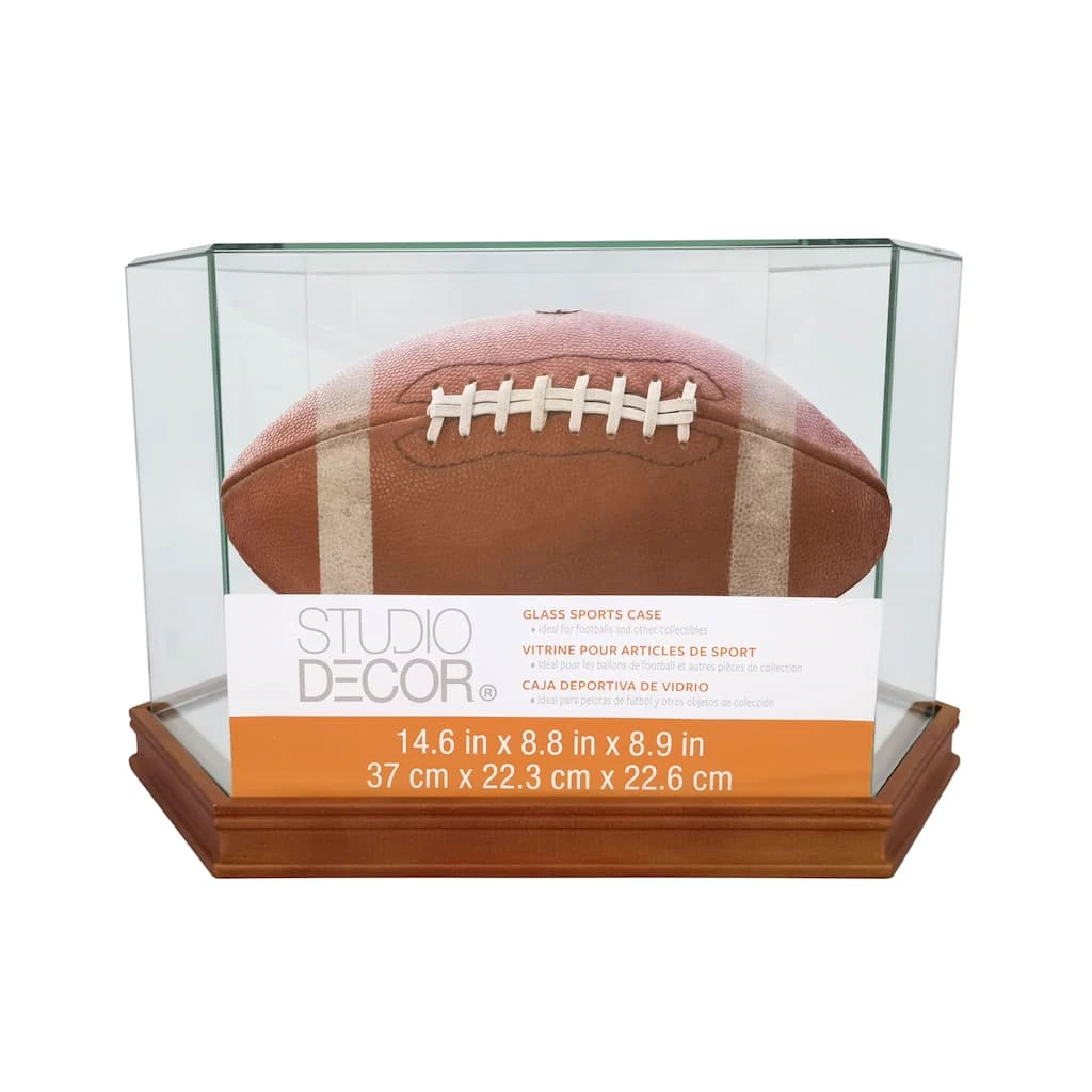 Wholesale ✨ 6 Pack: Football Display Case by Studio Décor® by Studio Decor ❤️ 1 Wholesale ✨ 6 Pack: Football Display Case by Studio Décor® by Studio Decor ❤️