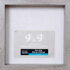 Outlet π― 8 Pack: Gray 9" x 9" Belmont Shadow Box by Studio Décor® by Studio Decor β€οΈ