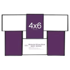 Outlet β 12 Pack: 6 Opening Black 4" x 6" Collage Frame, Basics by Studio Décor® by Studio Decor β