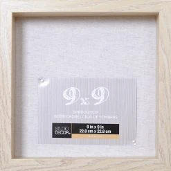 Best Pirce ⭐ 8 Pack: Blonde 9" x 9" Belmont Shadow Box by Studio Décor® by Studio Decor ❤️