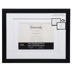 Best Pirce 🔥 6 Pack: Black 8.5" x 11" Document Frame with Double Mat by Studio Décor® by Studio Decor ✔️